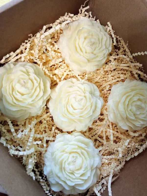 Sweetmom Peony White Candle